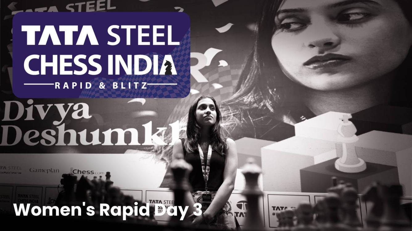 Tata Steel India 2023 Women Rapid R4-6: Divya Deshmukh domination continues  IM Divya Deshmukh won all three of her games on the second day…