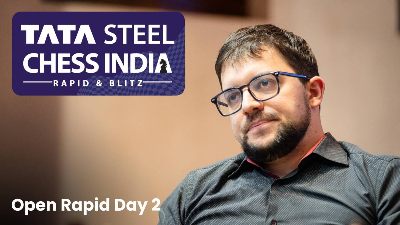 Tata Steel Chess India Rapid Day 2: MVL Takes Sole Lead 