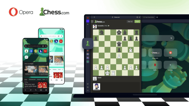 Para los verdaderos fanáticos del ajedrez: Opera lanza un nuevo navegador de ajedrez personalizado