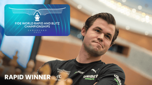 Carlsen sacré champion du monde de rapide pour la 5ème fois ; Première pour Bodnaruk !