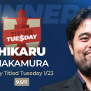 Nakamura Continues Cup Lead With Another Tuesday Win