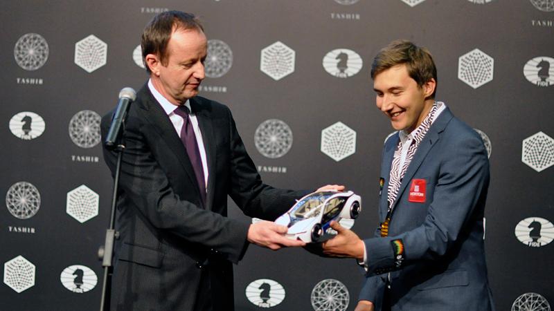 Karjakin Wins Candidates' 1st Prize And A BMW (Not)