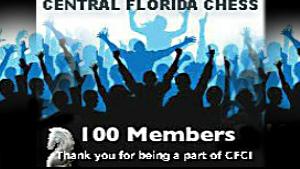 Celebrate CFC reaching 100 members with a team match against the Jacksonville Chess Club!