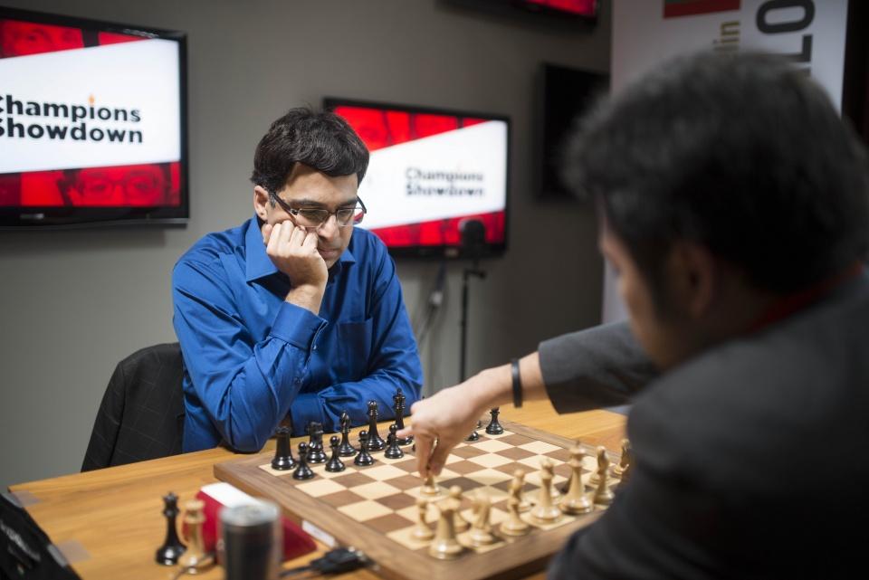 Anand Snags Lead On Champions Showdown Day 2