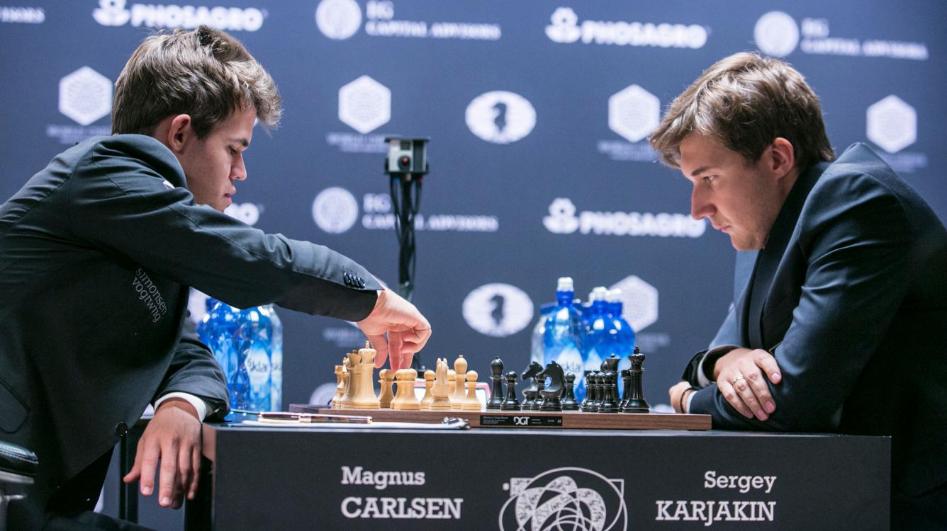 Carlsen Fights Off Karjakin To Draw Again As White