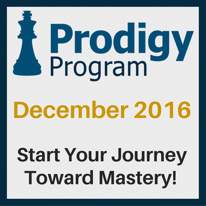 December 2016 Prodigy Program Registration Open!