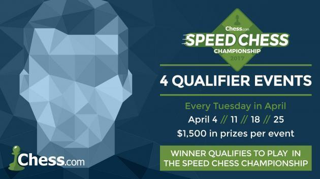 Les vainqueurs des 4 Titled Tuesdays d'Avril se qualifieront pour le Speed Chess Championship