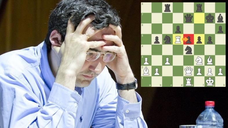 Kramnik vant med fantastisk tårnoffer i Shamkir