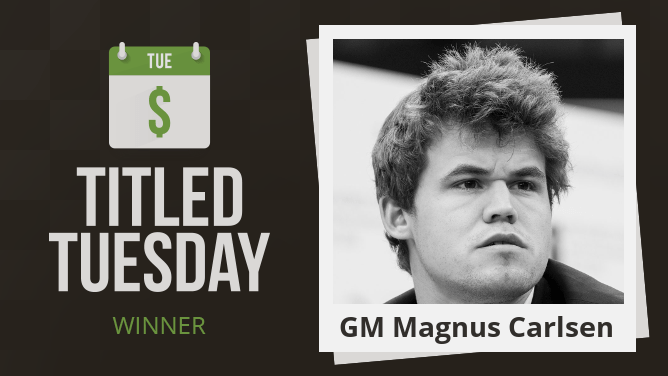 Magnus Carlsen Dominates May Titled Tuesday