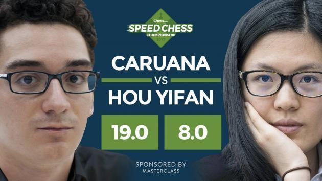 Caruana Bate Hou Yifan Numa Forte Demonstração na Chess Champs