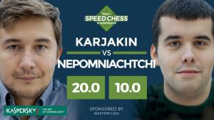 Fotos miniaturas de Karjakin Faz Música e Nepo É Incinerado nas Quartas de Final do Speed Chess