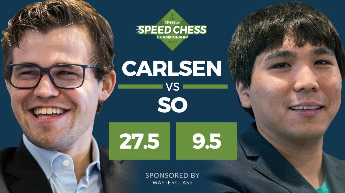 Carlsen Dominates Speed Chess; Defeats So