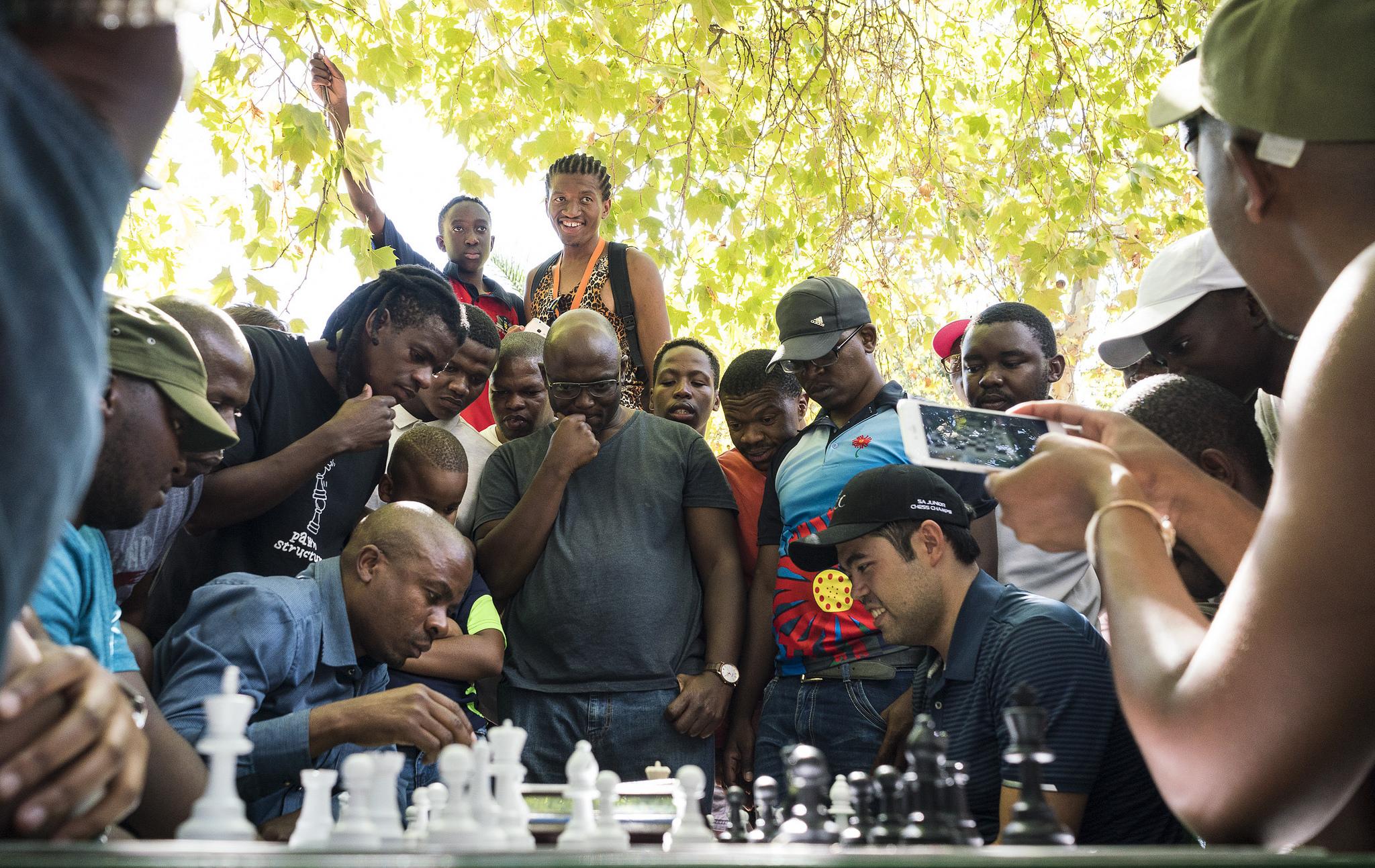 Super chess grandmaster Hikaru Nakamura visits Joubert Park, IM Mabusela  wins game on time odds – Africa Chess