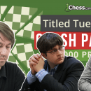 Kamsky, Sevian, Andriasyan Win Giant Titled Tuesday Crash Tournament