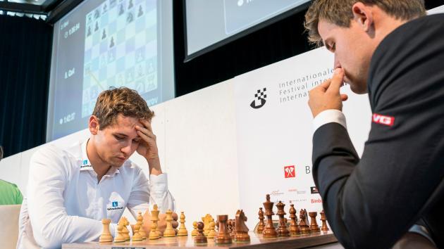 Biel, Runde 4: Nico Georgiadis erreicht gegen Carlsen ein Remis