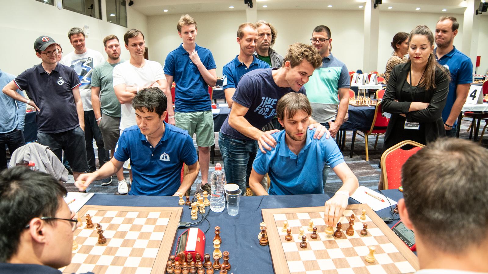 European Chess Club Cup Carlsen Escapes, Valerenga Sole Leader