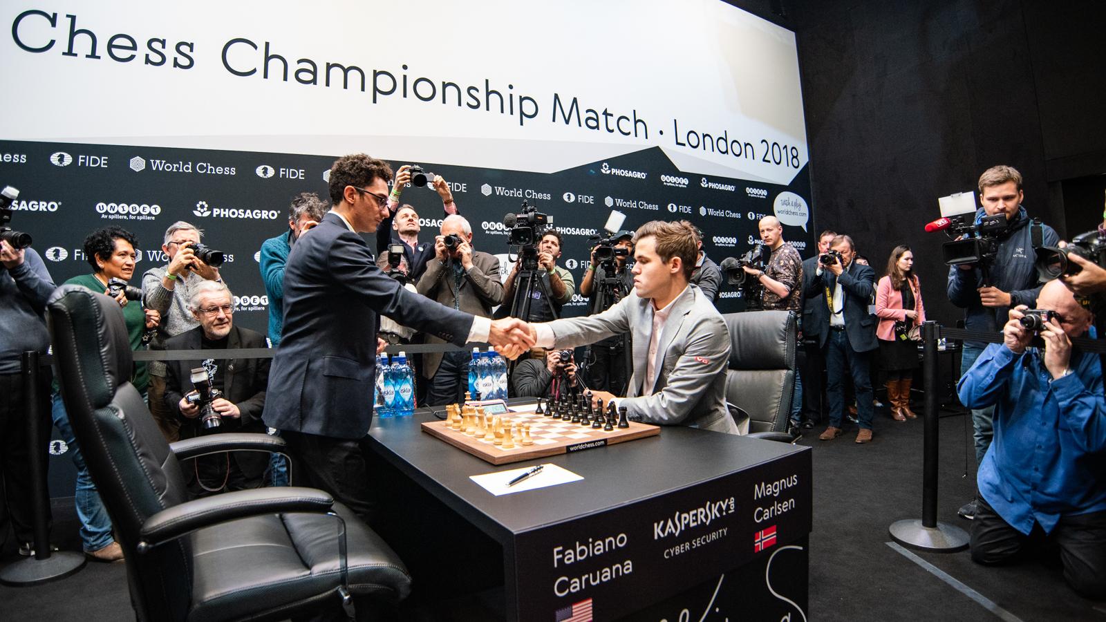 Magnus Carlsen turns tables on Fabiano Caruana in Game 3 draw – as