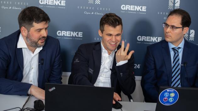 Grenke, Runde 8: Carlsen setzt Svidler Matt