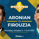 Today: Speed Chess Championship Doubleheader