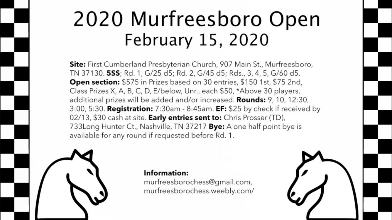 2020 Murfreesboro Open - Saturday, February 15, 2020
