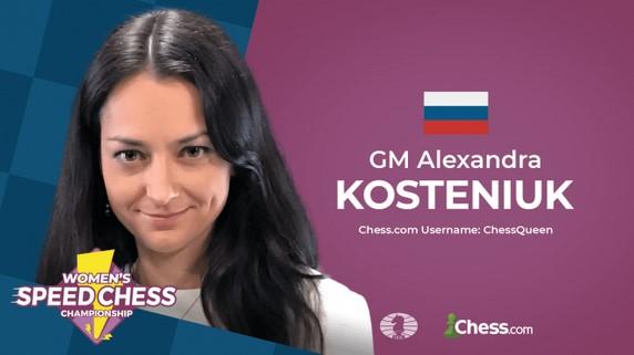 Alexandra Kosteniuk gewinnt den vierten Grand Prix der Damen Speed Chess Championship