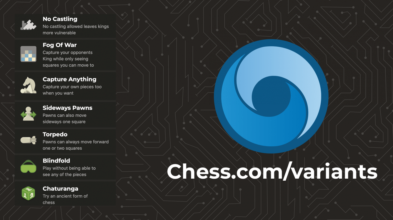 Семь новых вариантов шахмат доступны всем пользователям