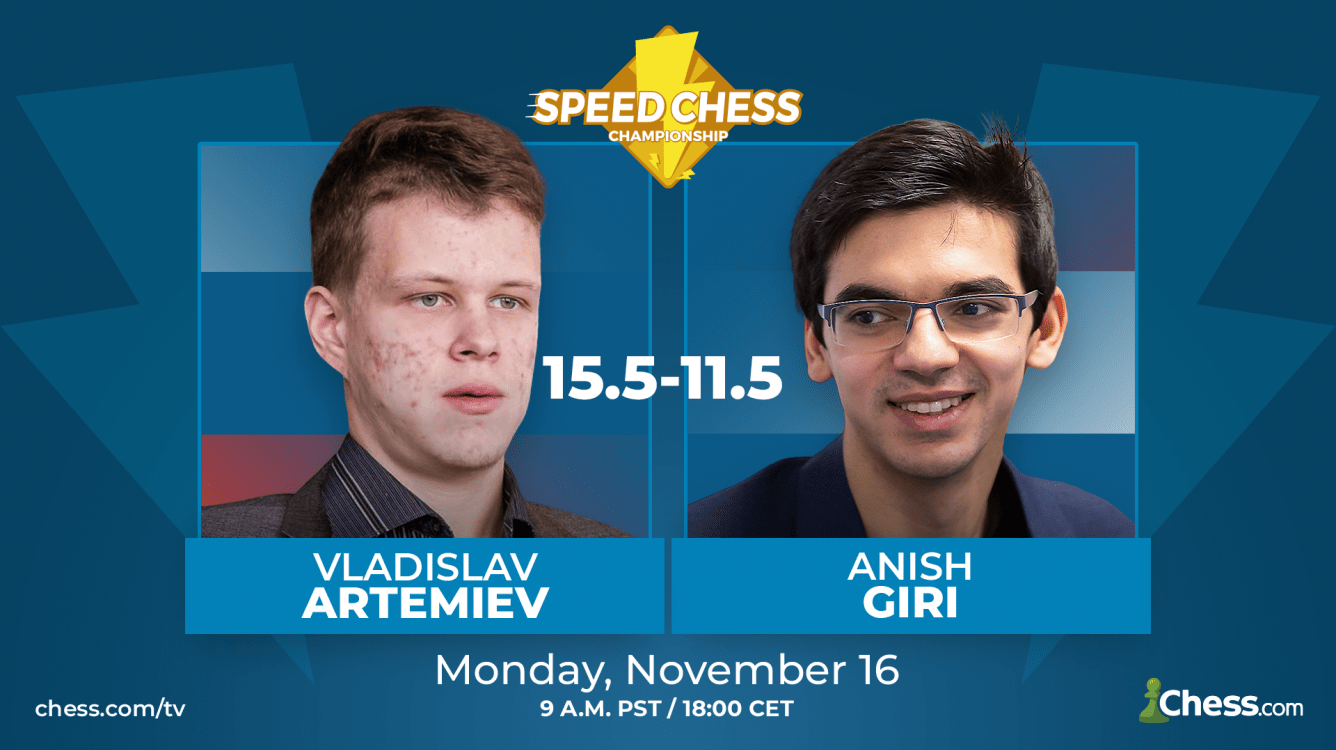 Artemiev es el último cuartofinalista del Speed Chess tras superar a Giri