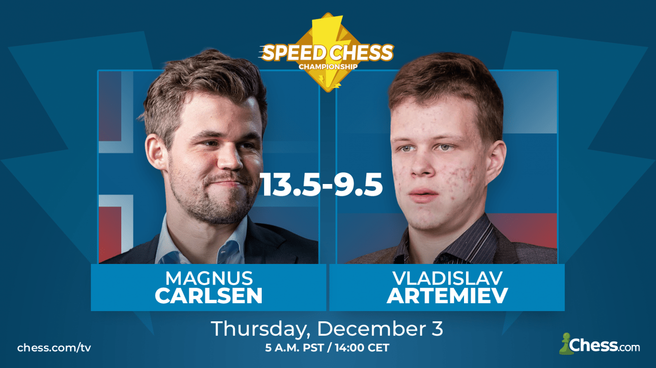 Carlsen, semifinalista del Speed Chess tras superar a Artemiev en un duro match