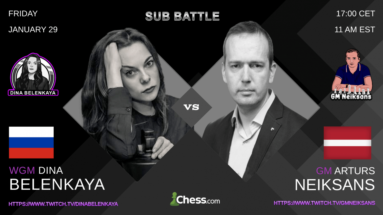 Tomorrow - sub battle with Dina Belenkaya!