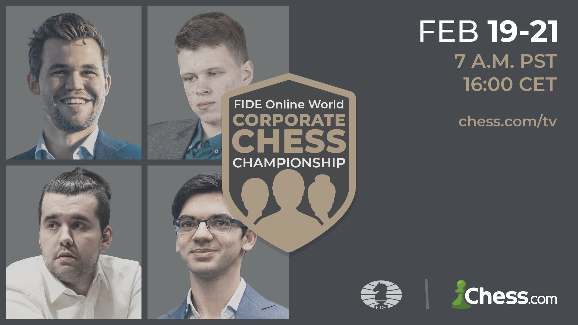 First FIDE Online World Corporate Chess Championship announced