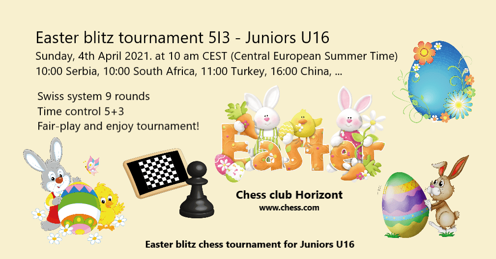 EASTER Blitz Tournament U16