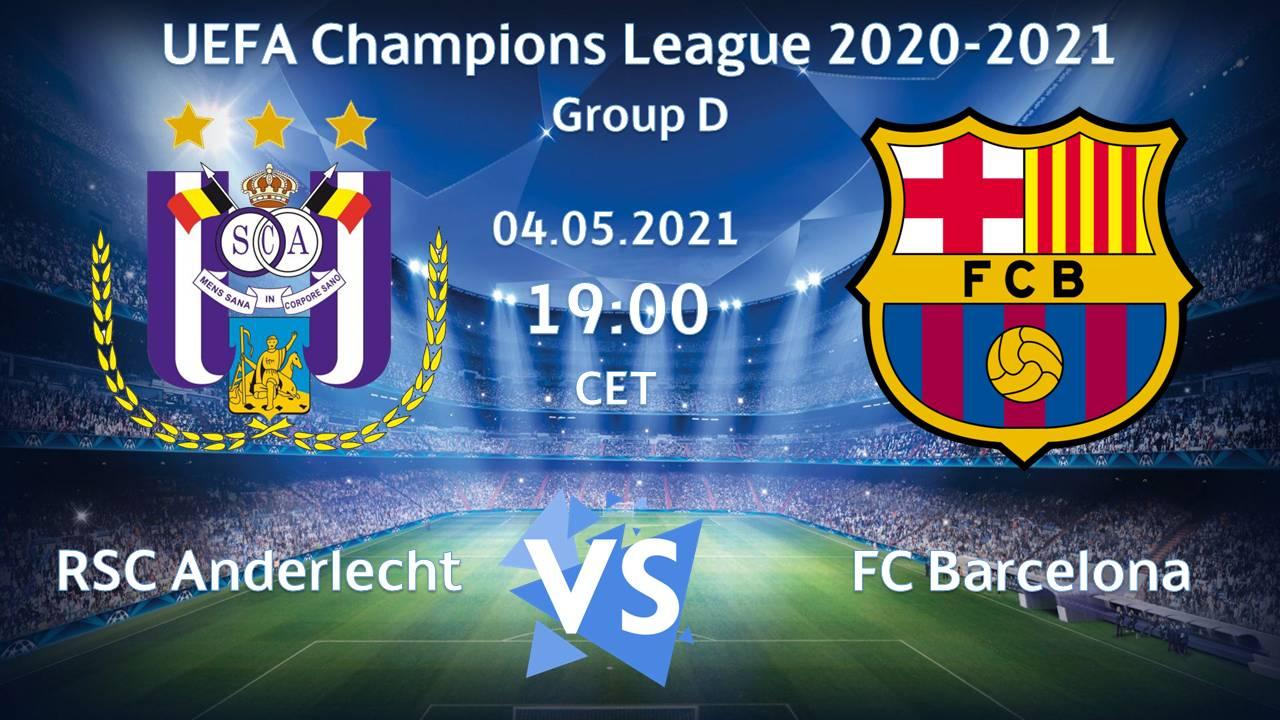UEFA CL 2020-2021 R3: RSC Anderlecht (BEL) vs FC Barcelona (ESP)