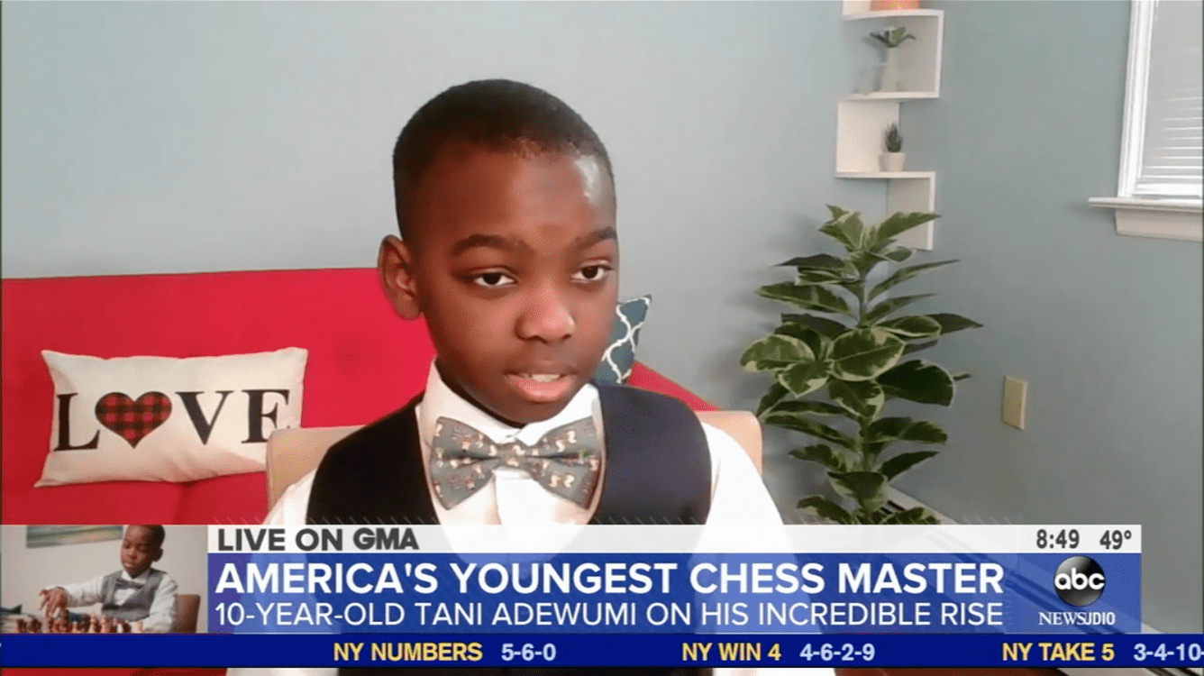 Tani Adewumi Makes New Headlines Becoming National Master At 10