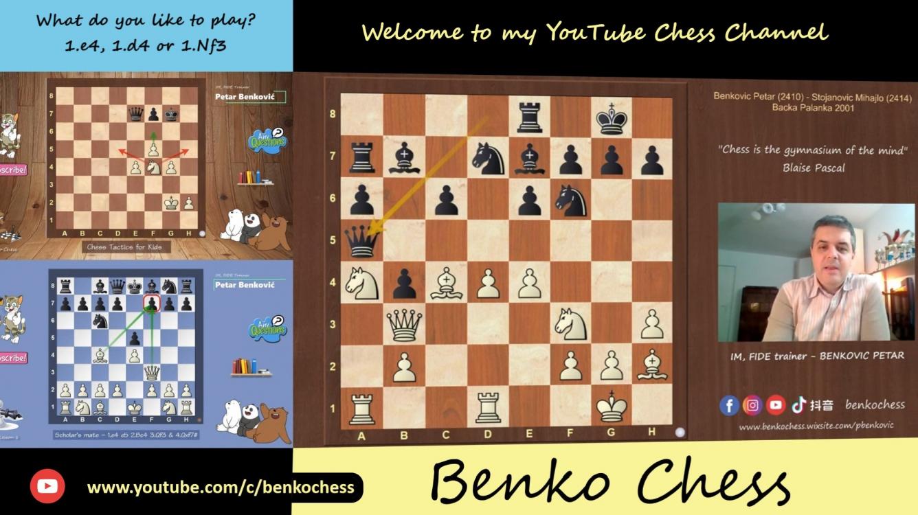 YouTube Channel - Benko Chess