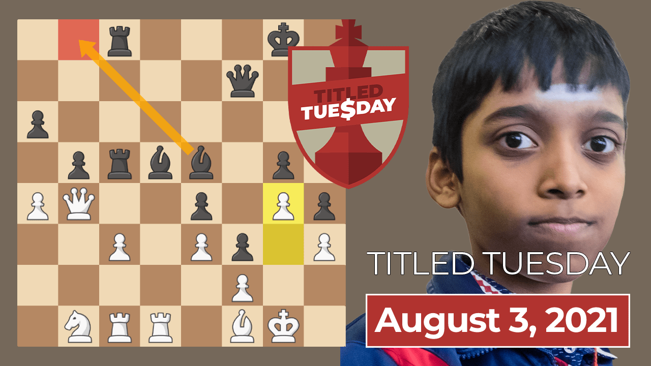 Praggnanandhaa Wins August 3 Titled Tuesday