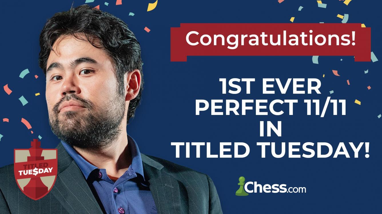 Hikaru Nakamura Scores First Perfect 11/11 In Titled Tuesday