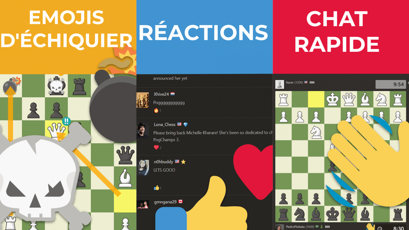 Nouveaux Emojis animés sur Chess.com