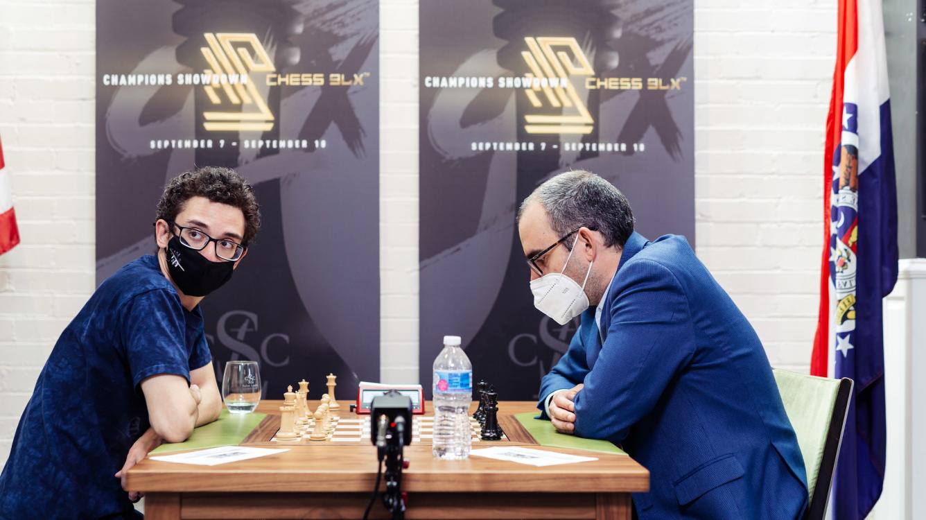 Champions Showdown Chess9LX Day 1: Caruana Leads