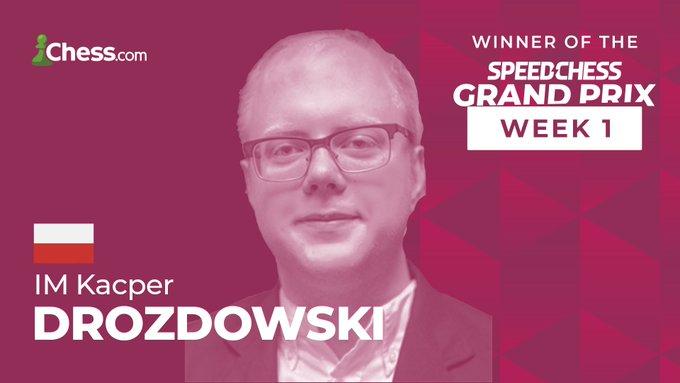 Speed Chess Grand Prix 1: IM Drozdowski Triumphs