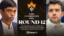 FIDE Candidates 2024 Rd 12 | Ian Faces Pragg's Prep! Hikaru & Gukesh Fight For Wins