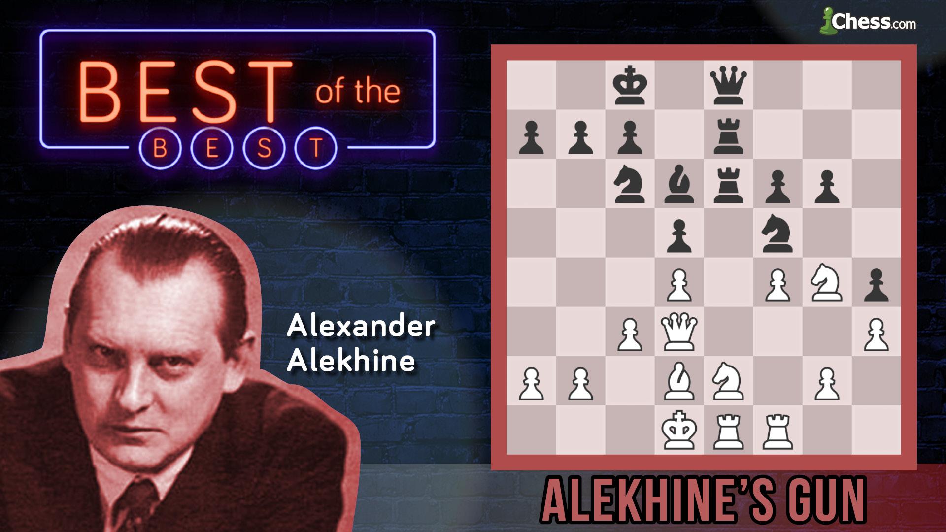 The famous Alekhine's Gun that every Chess Player Must Know