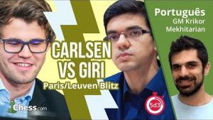 Leuven GCT Blitz: Carlsen vs Giri