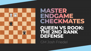 Queen vs Rook: The 2nd Rank Defense