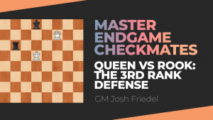 Queen vs Rook: The 3rd Rank Defense