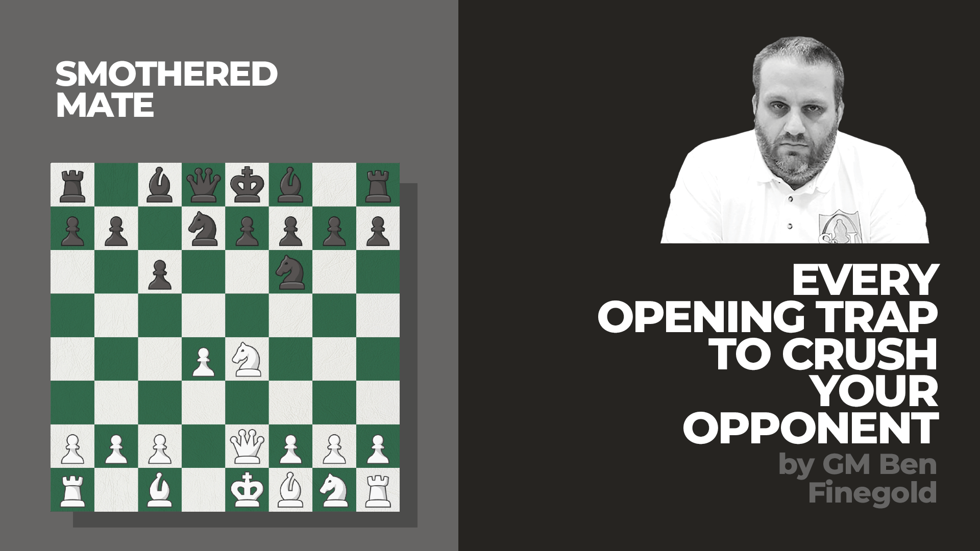 Smother Mate Opening Trap #chess #chesstok #chessman #openingtrap