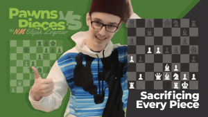 Sacrificing Every Piece: Pawns vs Pieces