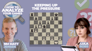 How To Analyze Your Games: Keeping Up The Pressure