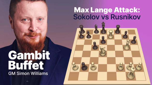 Max Lange Attack: Sokolov vs Rusnikov