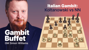 Italian Gambit: Koltanowski vs NN