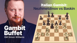 Italian Gambit: Nezhmetdinov vs Baskin